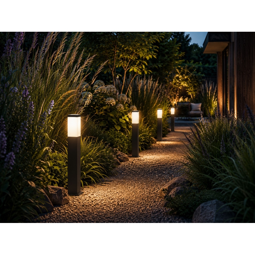 Lampe extérieure SOPPA 1xE27/60W/230V 65 cm IP44 anthracite