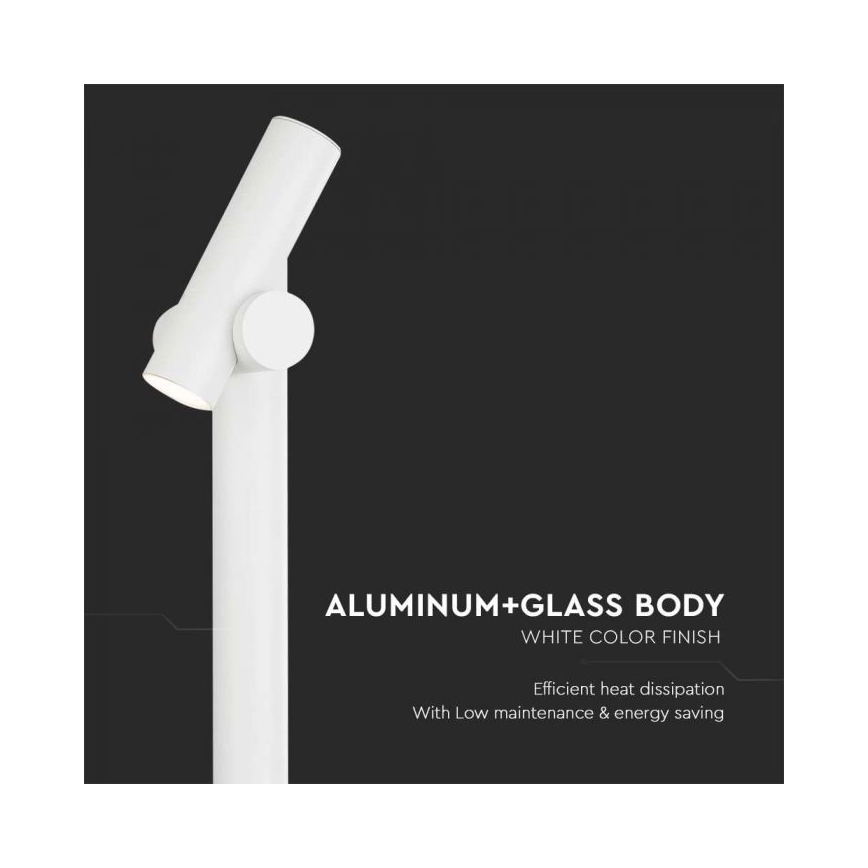 Lampe flexible extérieure LED/4W/230V 4000K IP44 100 cm blanc