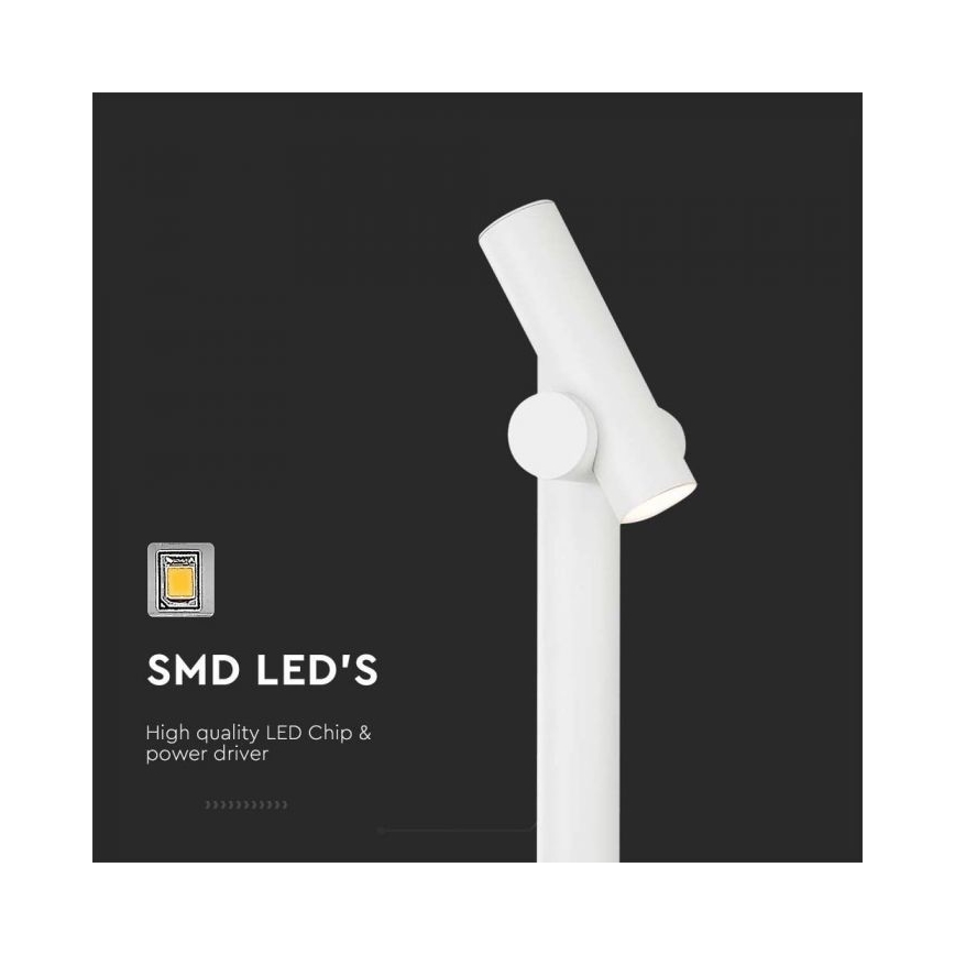 Lampe flexible extérieure LED/4W/230V 4000K IP44 100 cm blanc