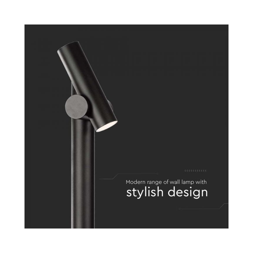 Lampe flexible extérieure LED/4W/230V 4000K IP44 100 cm noir