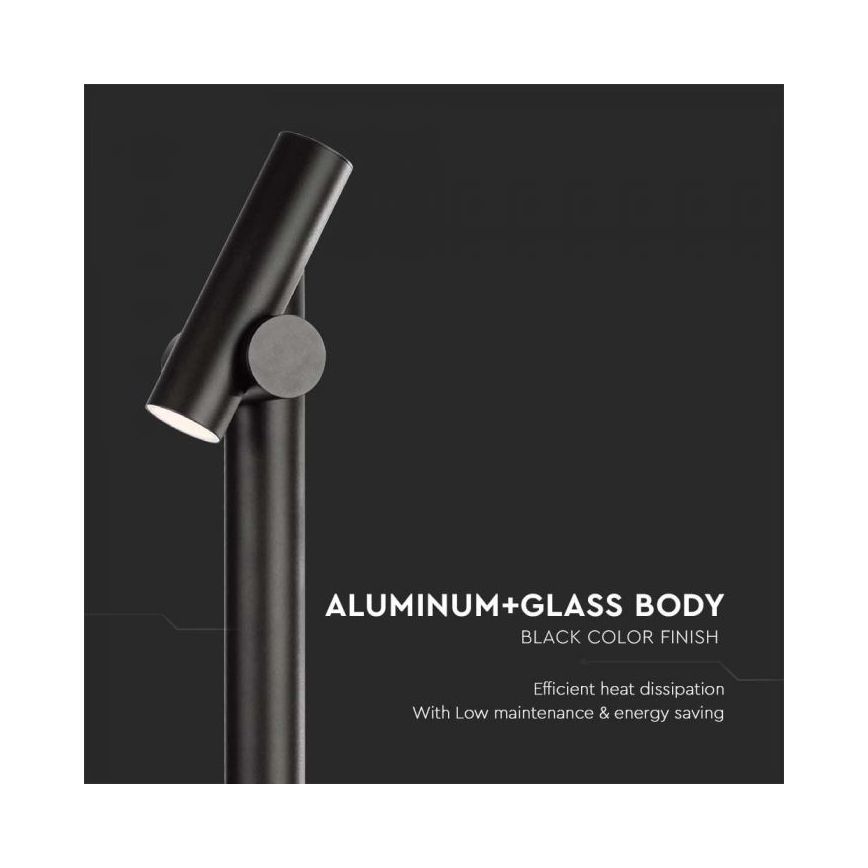 Lampe flexible extérieure LED/4W/230V 4000K IP44 100 cm noir