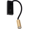Lampe flexible LED TONIL LED/3,3W/230V noir/doré