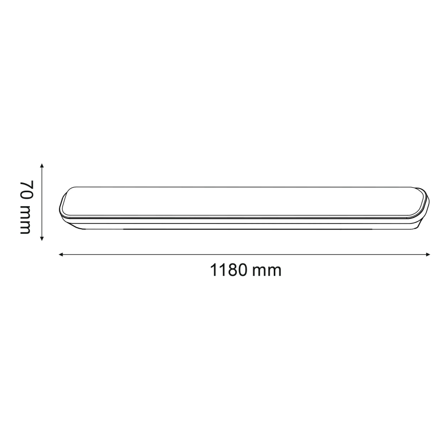 Lampe fluorescente extérieure  LED/20W/230V IP65