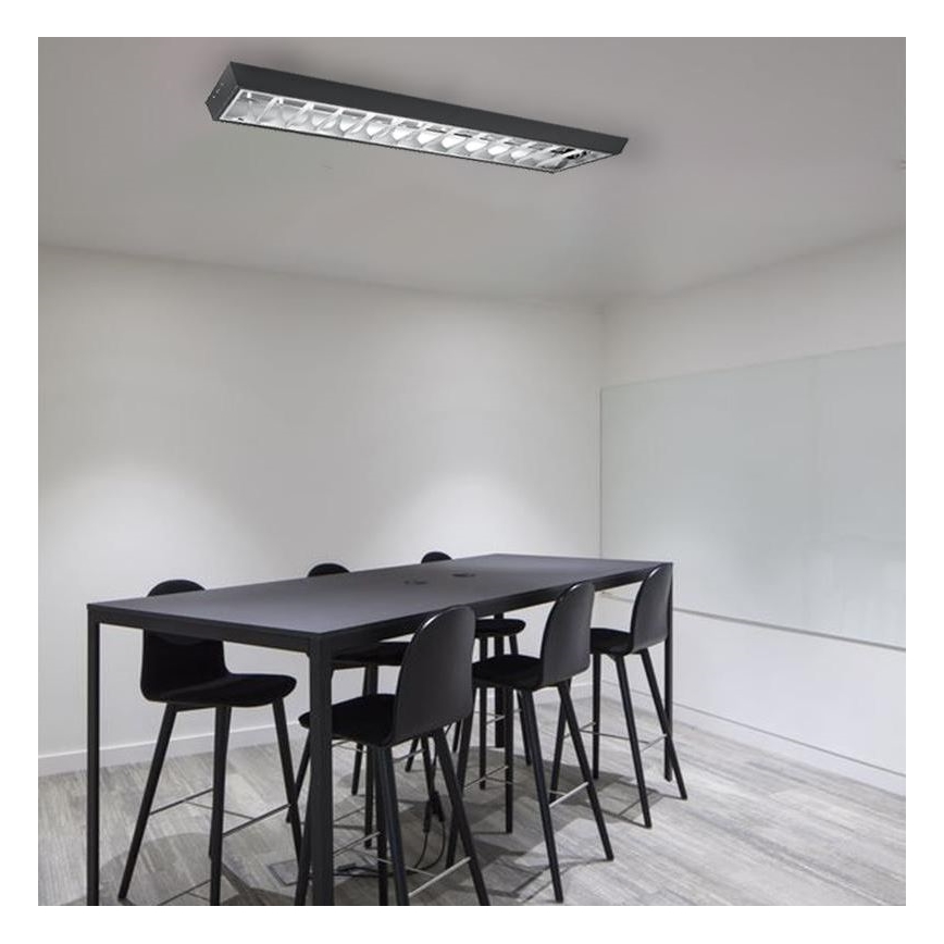 Lampe fluorescente T8 2xG13/18W/230V 120 cm noir