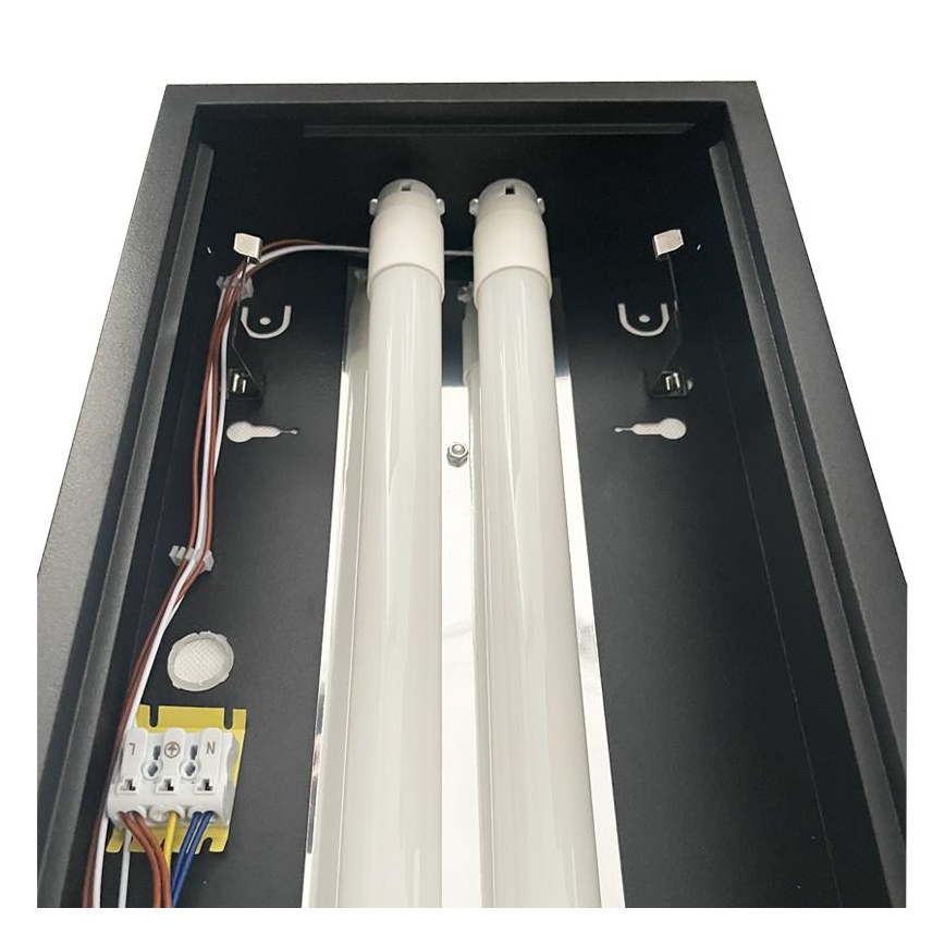 Lampe fluorescente T8 2xG13/18W/230V 120 cm noir