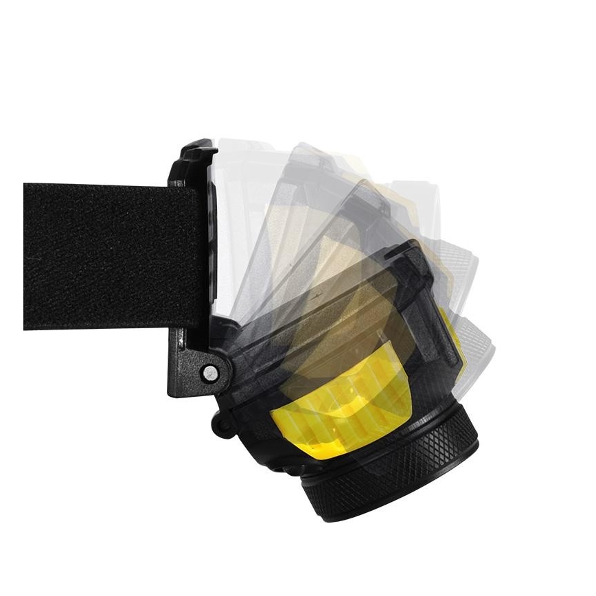 Lampe frontale LED 2xLED/5W/3xAAA + LED/3W
