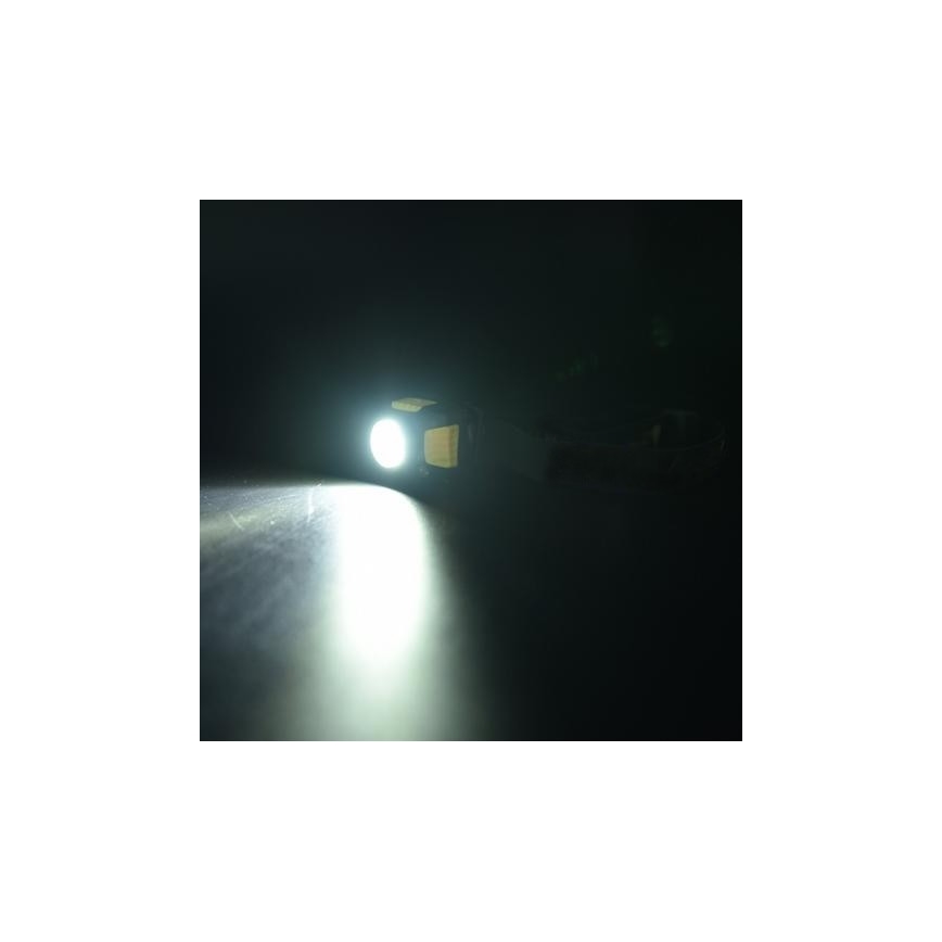 Lampe frontale LED 2xLED/5W/3xAAA + LED/3W