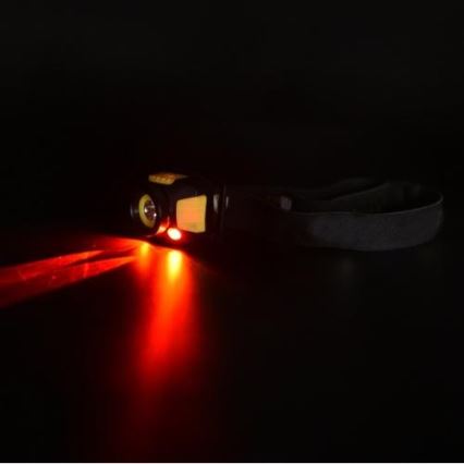 Lampe frontale LED 2xLED/5W/3xAAA + LED/3W