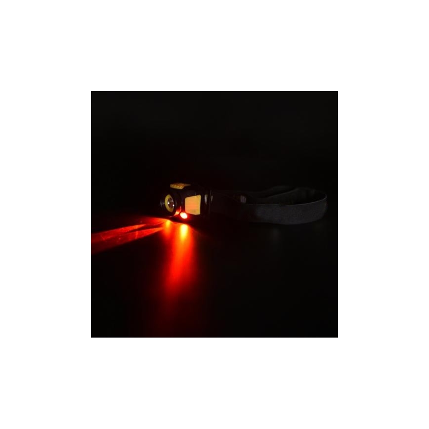 Lampe frontale LED 2xLED/5W/3xAAA + LED/3W