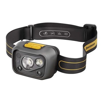 Lampe frontale LED à intensité variable avec détecteur GP DISCOVERY CHW54 LED/3xAAA IPX5