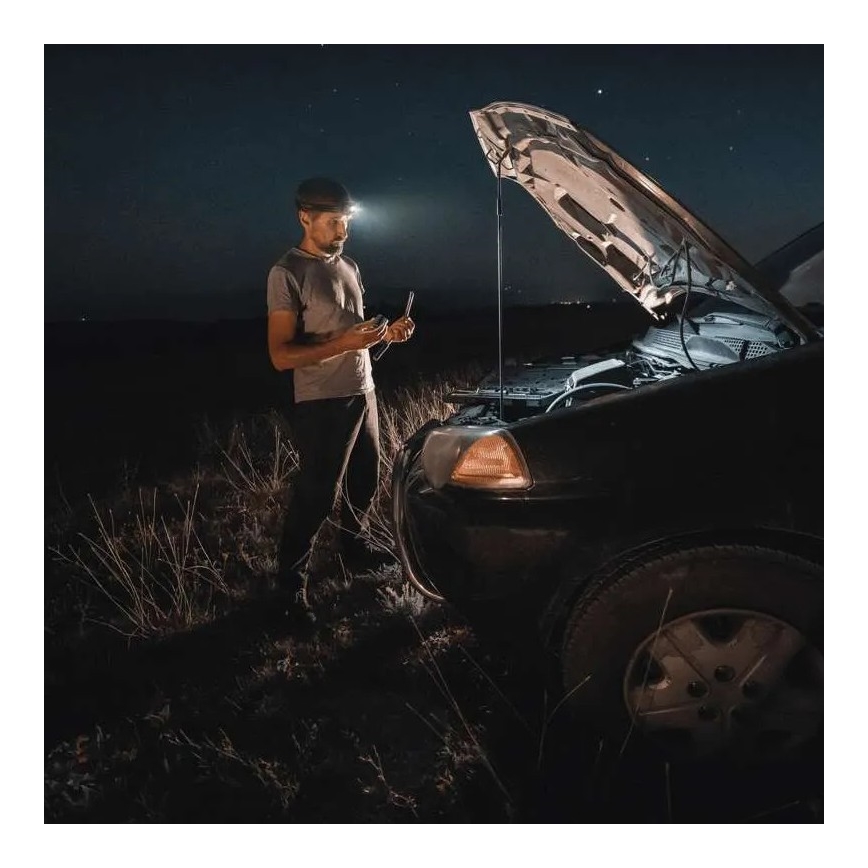 Lampe frontale LED à intensité variable avec détecteur GP DISCOVERY CHW54 LED/3xAAA IPX5
