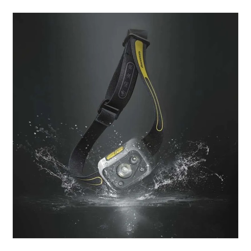Lampe frontale LED à intensité variable avec détecteur GP DISCOVERY CHW54 LED/3xAAA IPX5