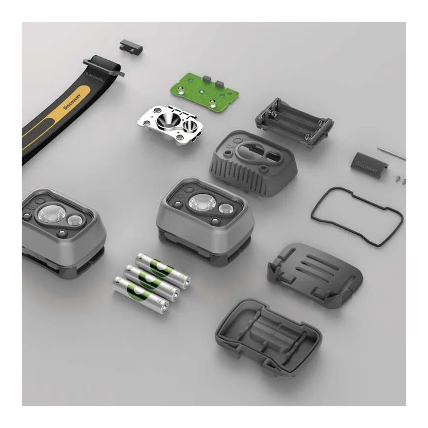 Lampe frontale LED à intensité variable avec détecteur GP DISCOVERY CHW54 LED/3xAAA IPX5