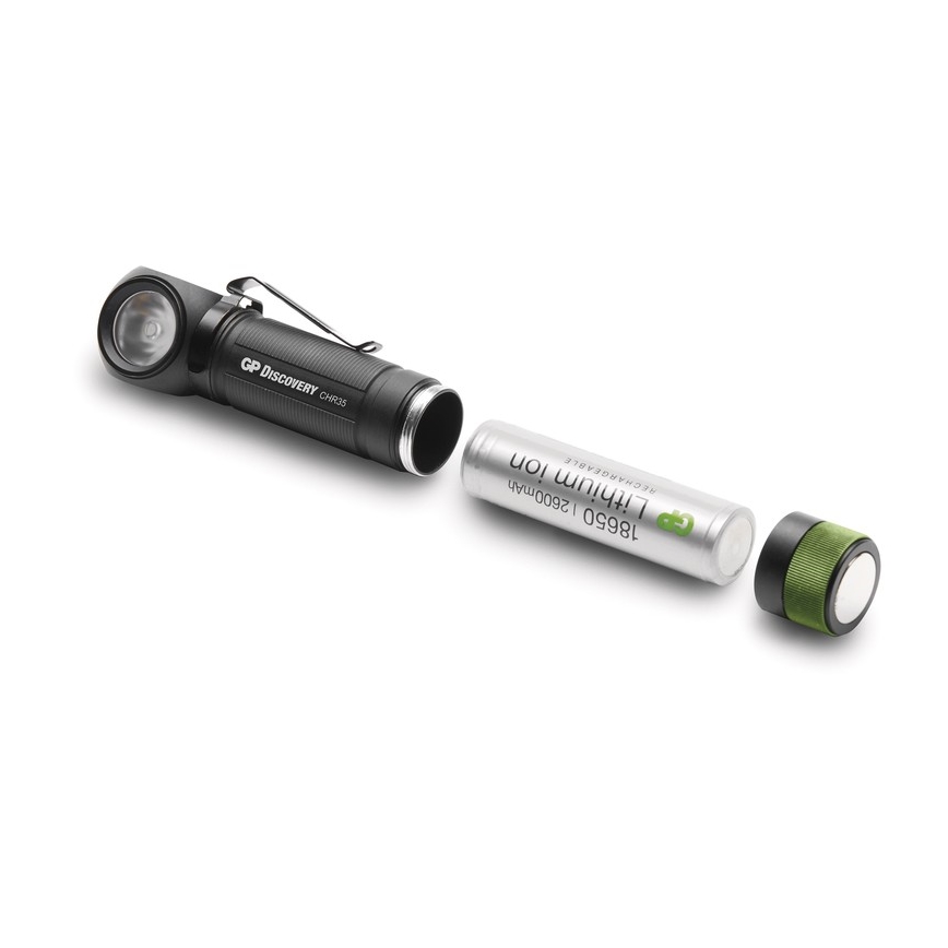 Lampe frontale LED GP DISCOVERY CHR35 LED/3,7V/2600mAh