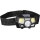 Lampe frontale LED rechargeable à capteur, 3 W / 900 mAh, IP44, noire