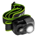 Lampe frontale LED rechargeable à intensité réglable LED/10W/5V/3xAAA IP66 800 lm 1000 mAh