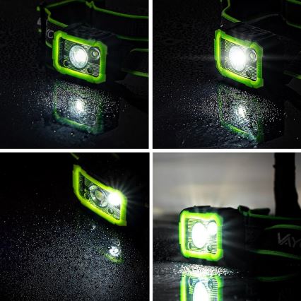 Lampe frontale LED rechargeable à intensité variable avec capteur LED/10W/5V IP66 750 lm 1500 mAh