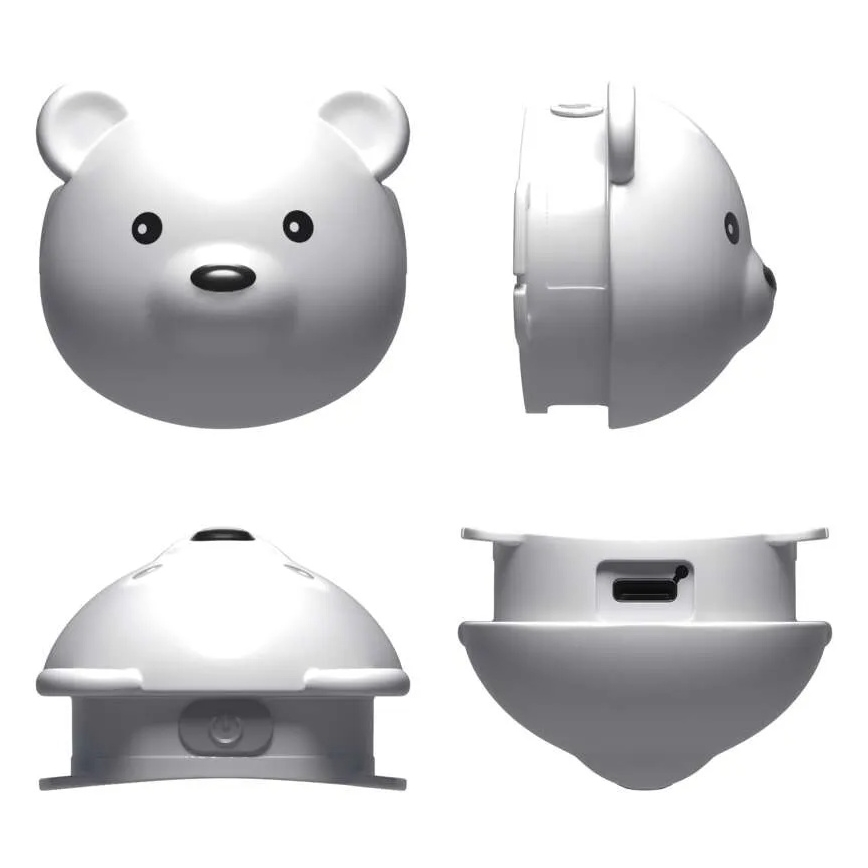 Lampe frontale LED rechargeable par USB 500 mAh, motif ours