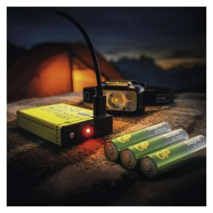 Lampe frontale rechargeable à intensité réglable LED/3xAAA/1000 mAh 3,7V