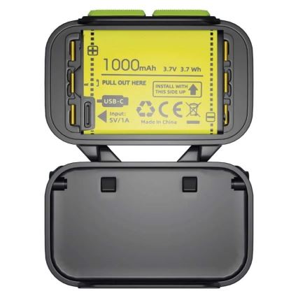 Lampe frontale rechargeable à intensité réglable LED/3xAAA/1000 mAh 3,7V