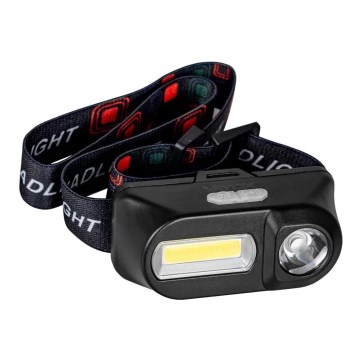 Lampe frontale rechargeable à intensité variable 2xLED/5V IP44 210 brillant 2000 mAh