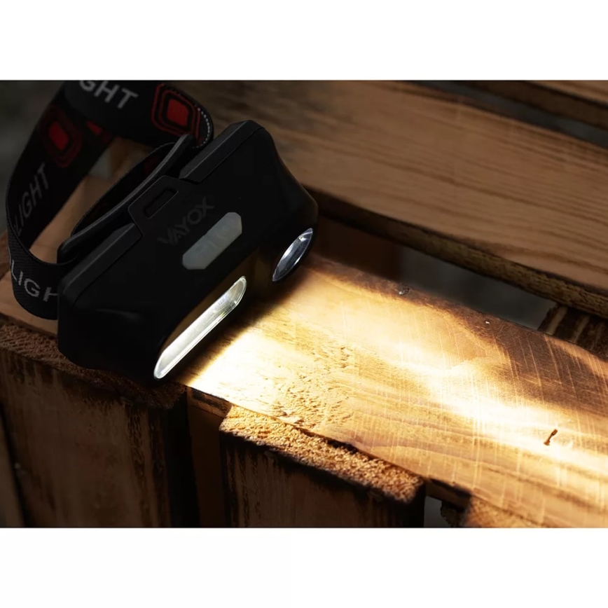 Lampe frontale rechargeable à intensité variable 2xLED/5V IP44 210 brillant 2000 mAh