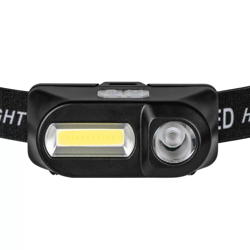 Lampe frontale rechargeable à intensité variable 2xLED/5V IP44 210 brillant 2000 mAh