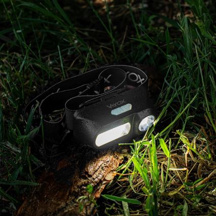 Lampe frontale rechargeable à intensité variable 2xLED/5V IPX4 250 brillant 2000 mAh