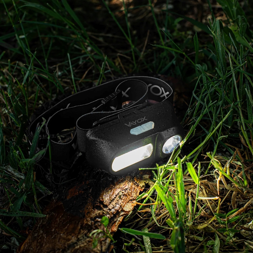 Lampe frontale rechargeable à intensité variable 2xLED/5V IPX4 250 brillant 2000 mAh