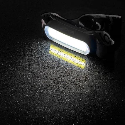 Lampe frontale rechargeable à intensité variable LED/5V IPX4 300 brillant 1200 mAh