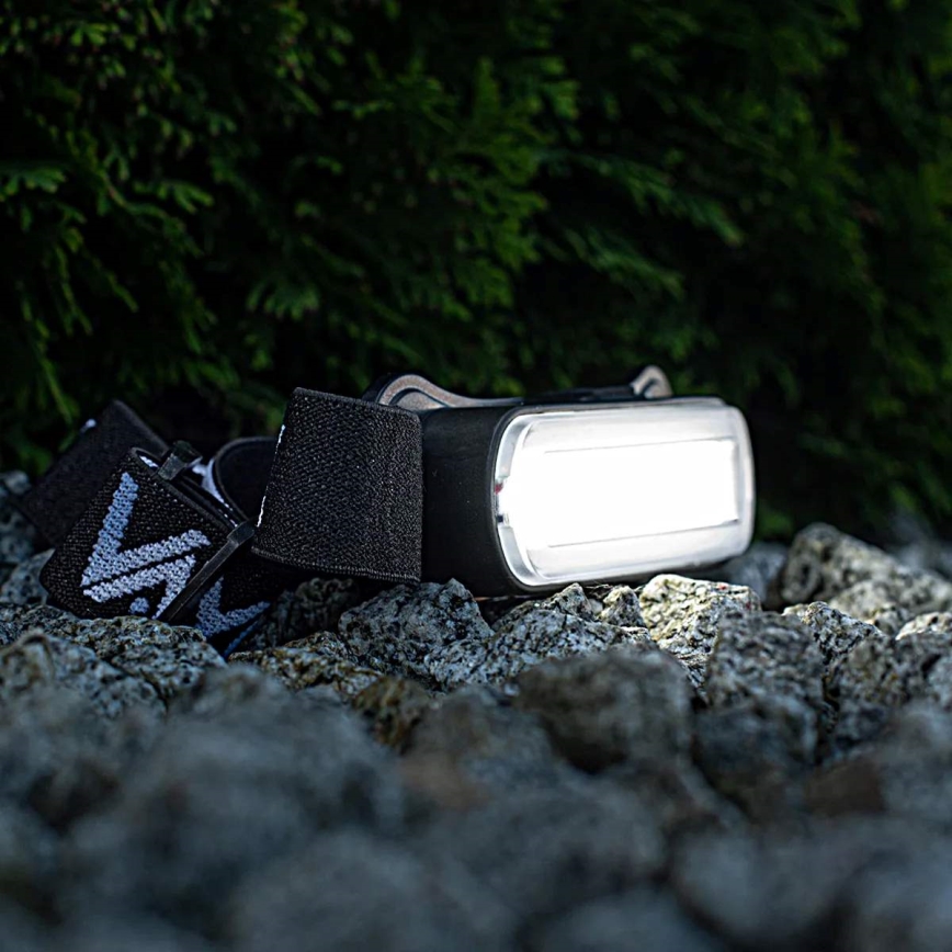 Lampe frontale rechargeable à intensité variable LED/5V IPX4 300 brillant 1200 mAh