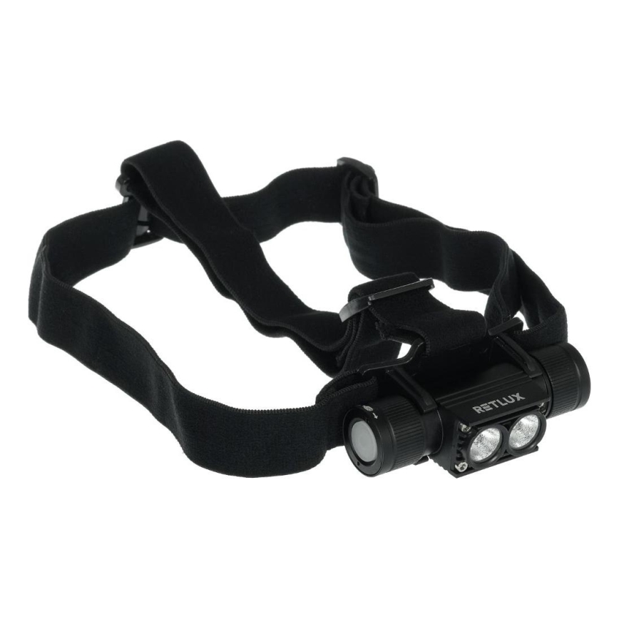 Lampe frontale rechargeable en aluminium LED/2600 mAh IP66