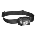 Lampe frontale rechargeable LED/3W/1200 mAh IP44 noire
