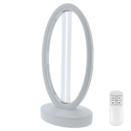 Lampe germicide de désinfection à l'ozone UVC/38W/230 + Télécommande Blanche