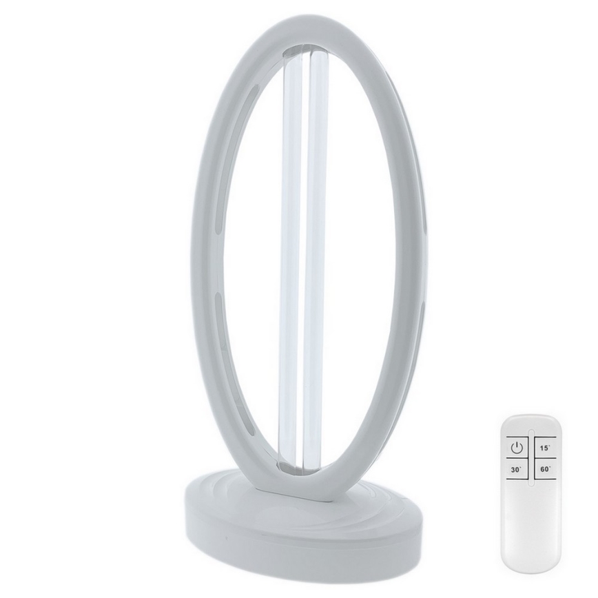 Lampe germicide de désinfection à l'ozone UVC/38W/230 + Télécommande Blanche