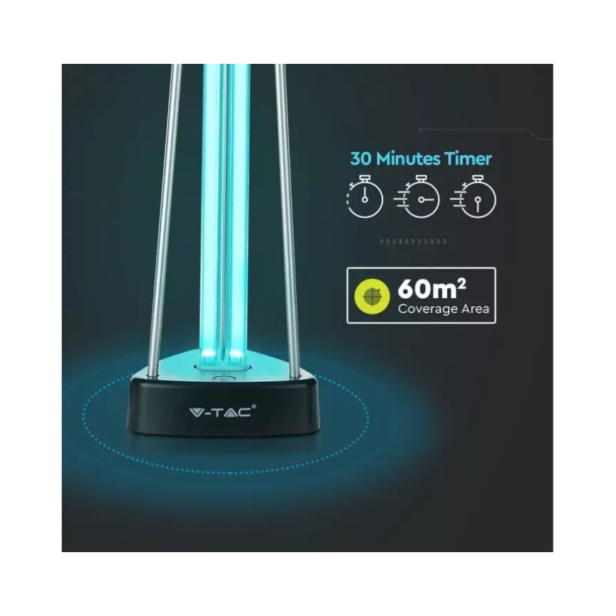 Lampe germicide désinfectante avec ozone UVC/38W/230V