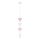 Lampe HEART 1xE27/20W/230V rose/blanc