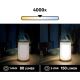 Lampe LED à intensité variable extérieure CARDEA LED/2W/5V bambou IP44