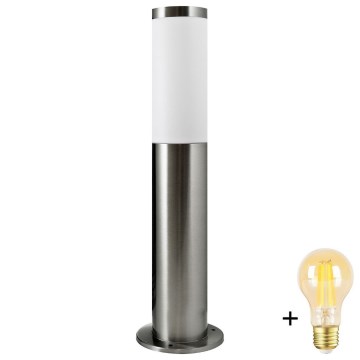 Lampe LED d'extérieur dimmable LIVIA 1xE27/6W/230V 2700-6500K Wi-Fi 45 cm IP44 argentée