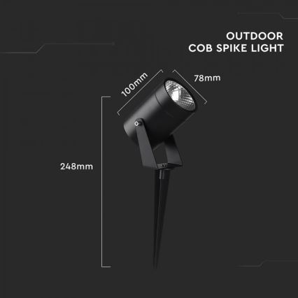 Lampe LED d'extérieur LED/10W/230V 3000K IP65