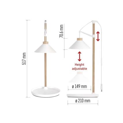 Lampe LED d'intérieur pour la culture des plantes GROW LED/7W/5V