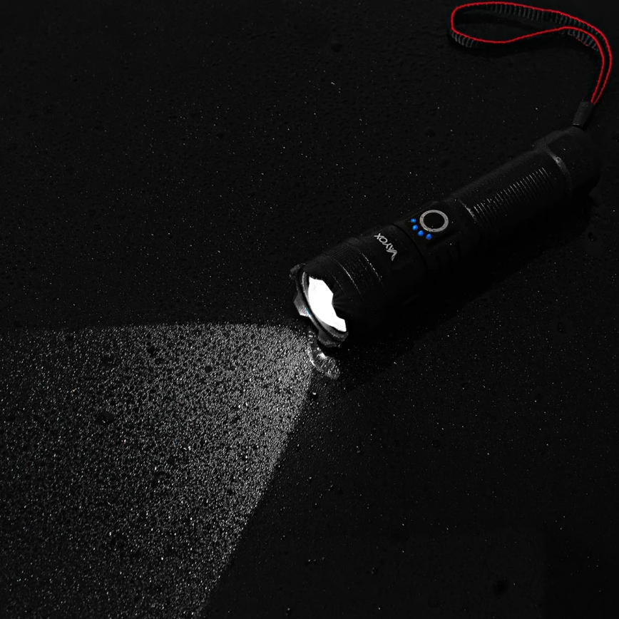Lampe torche rechargeable LED dimmable avec fonction powerbank LED/10W/5V IPX4 600 lm 2000 mAh
