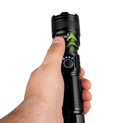 Lampe torche rechargeable LED dimmable avec fonction powerbank LED/10W/5V IPX4 600 lm 2000 mAh