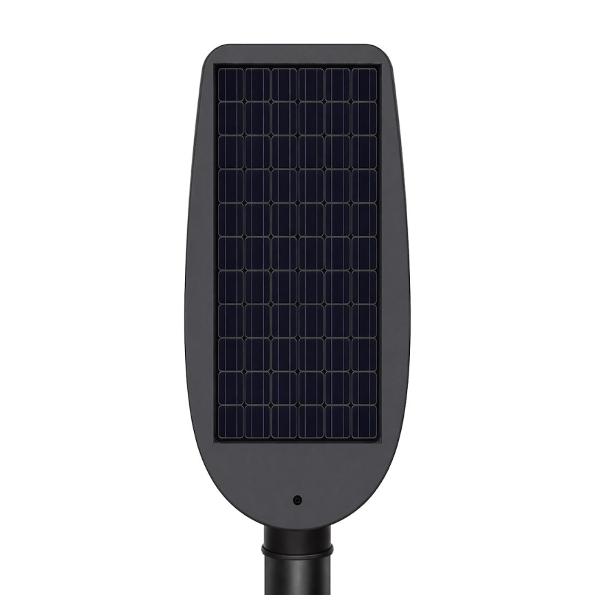 Lampe solaire LED de rue à intensité réglable avec capteur VENICE LED/50W/3,2V 4000 mAh IP65 noire + télécommande