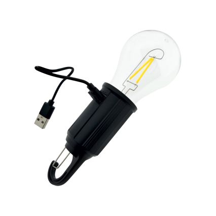 Lampe LED suspendue d'extérieur, dimmable et rechargeable, 3W/5V, 400 mAh, IP44