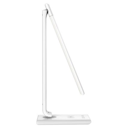 Lampe de table LED tactile à intensité variable avec chargement sans fil MEGGIE LED/8W/230V + USB