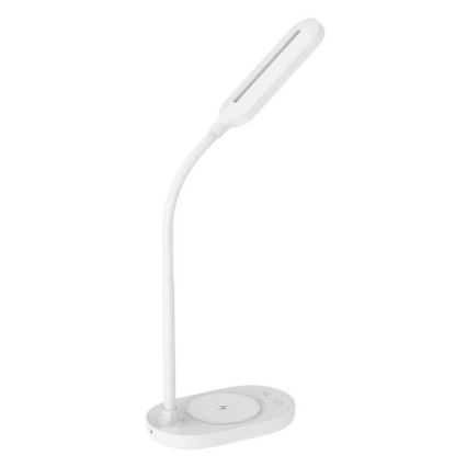 Lampe de table LED tactile à intensité variable avec chargement sans fil OCTAVIA LED/7W/230V blanche