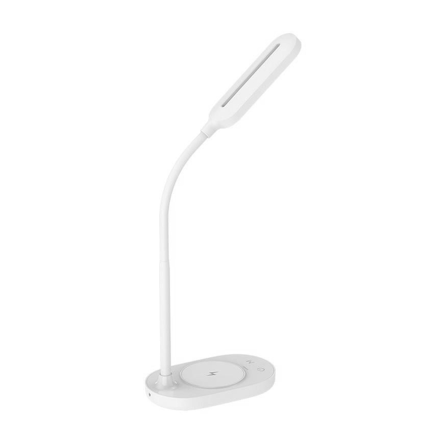 Lampe de table LED tactile à intensité variable avec chargement sans fil OCTAVIA LED/7W/230V blanche