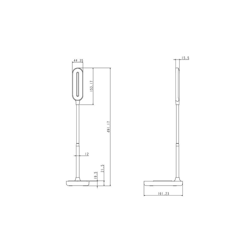 Lampe de table LED tactile à intensité variable avec chargement sans fil OCTAVIA LED/7W/230V blanche