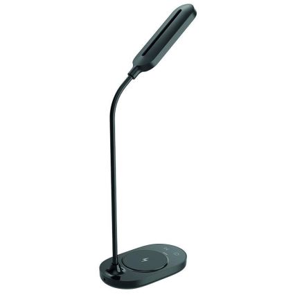 Lampe de table LED tactile à intensité variable avec chargement sans fil OCTAVIA LED/7W/230V noire